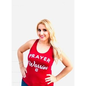Christian Inspirational Tank Top, Prayer Warrior